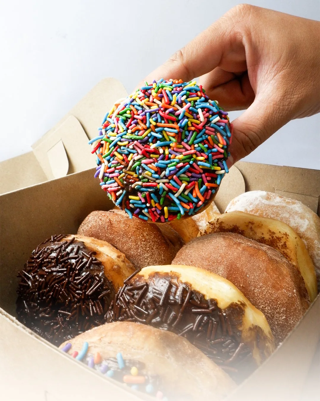 Pilihan donat dalam kemasan Dompung