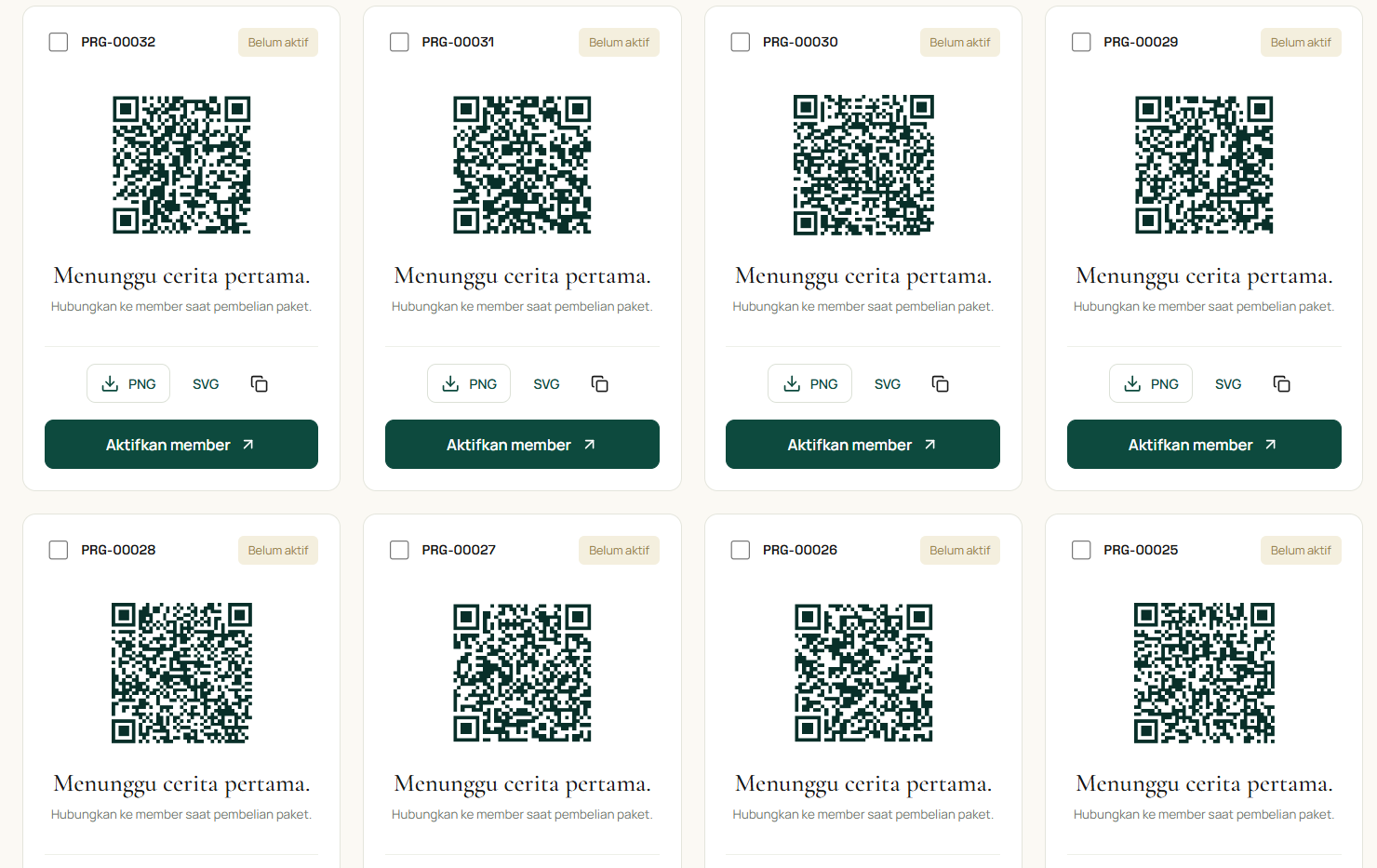 Pengelolaan keychain dan QR Paragraph