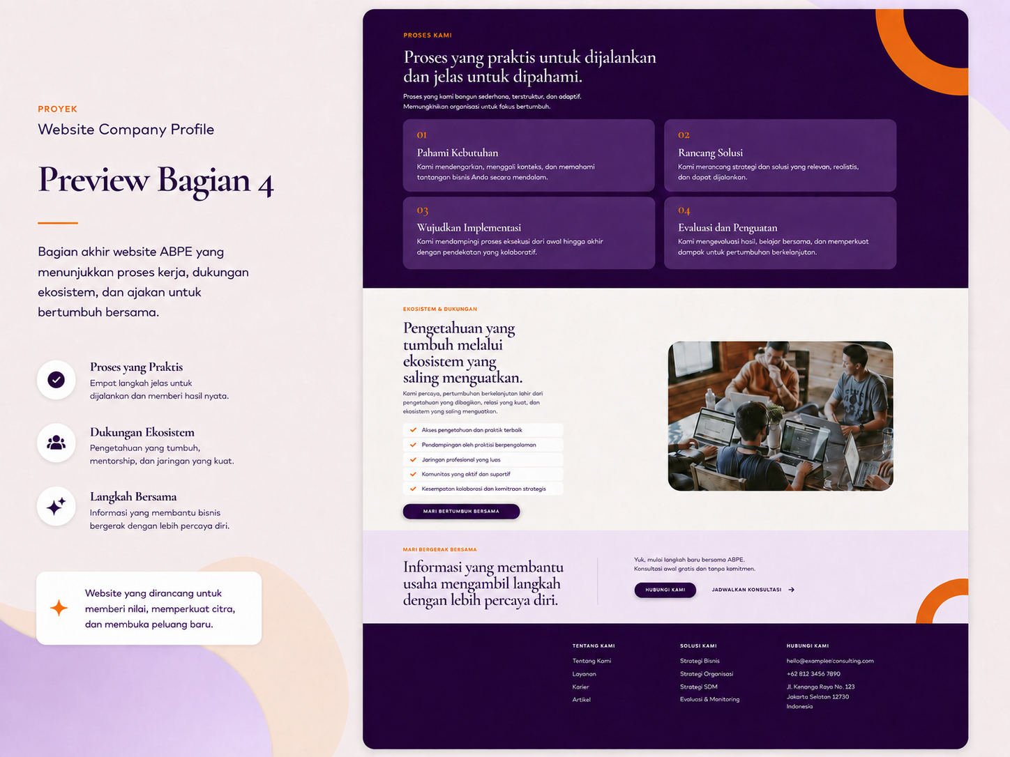 Membumi Consulting responsive company profile website