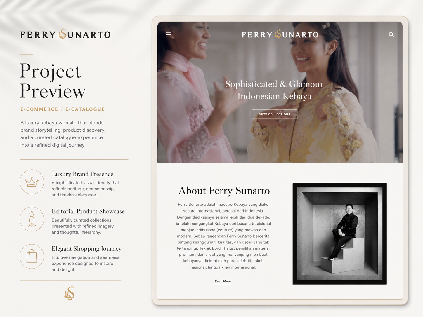 Ferry Sunarto digital storefront by ABPE Works