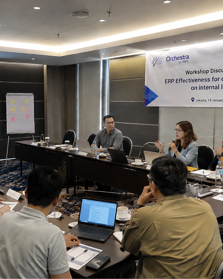 Diskusi workshop dan business mapping Orchestra ERP
